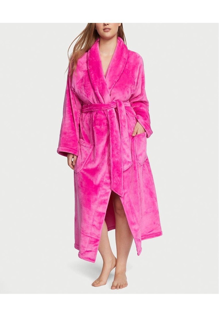 Халат Victoria's Secret Long Cozy Robe Fucshia Frenzy