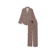 Фланелева піжама Вікторія Сікрет Flannel Long Pajama Set Leopard