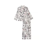 Сатинова піжама Victoria's Secret Satin Long Pajama Set Floral Print