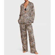 Сатинова піжама Victoria's Secret Satin Long Pajama Set Leo