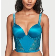 Бюстье Shine Strap Lace Push-Up Corset Top Evening Tide