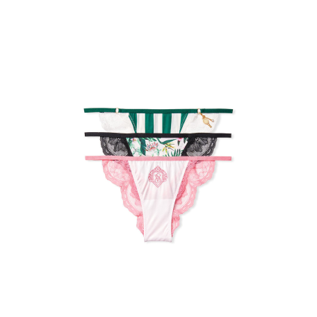 Набор трусиков Victoria’s Secret 3-Pack Lace Panties