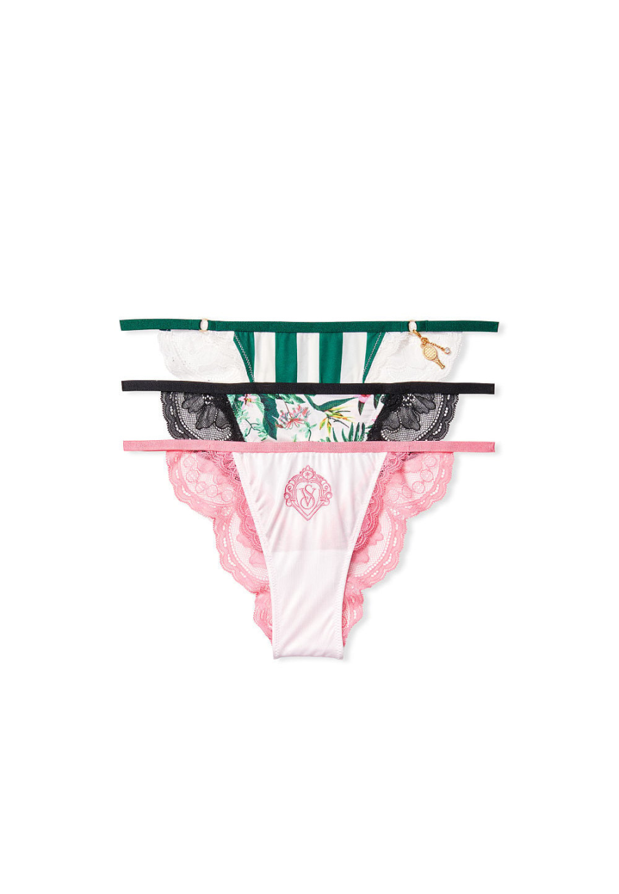 Набір трусиків Victoria's Secret 3-Pack Lace Panties