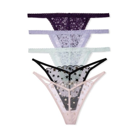 Набор трусиков Victoria’s Secret 5-Pack Lace Panties