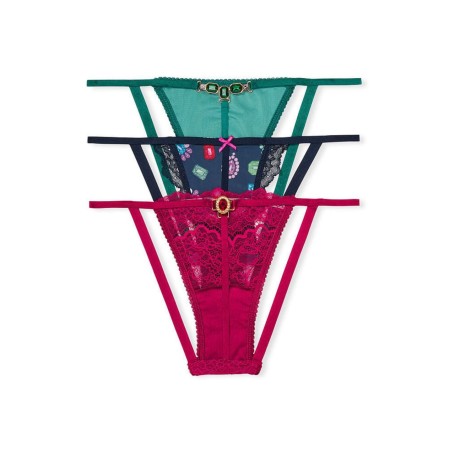 Набор трусиков Victoria’s Secret 3-Pack Lace Panties
