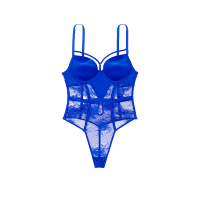 Боді Bombshell Fishnet Floral Teddy Blue Oar