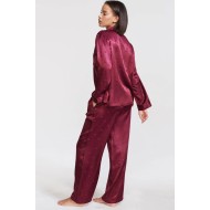 Сатинова піжама Victoria's Secret Satin Long Pajama Set Kir