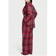 Фланелева піжама Вікторія Сікрет Flannel Long Pajama Set Bright Tartan Plaid