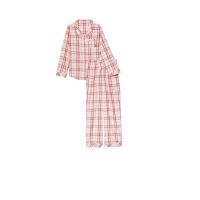 Фланелева піжама Вікторія Сікрет Flannel Long Pajama Set Peppermint Plaid