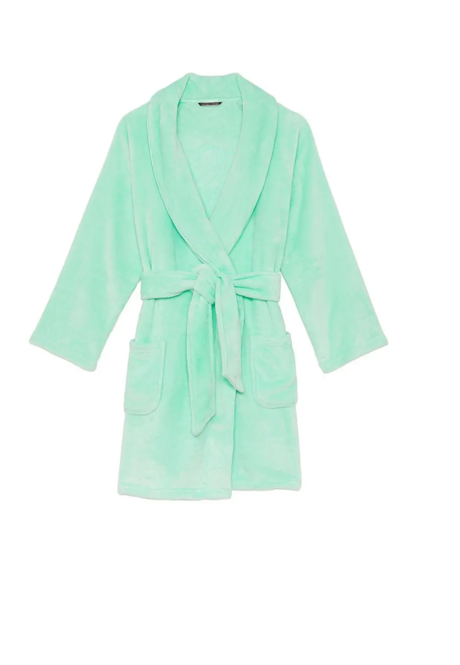 Халат Victoria's Secret Short Cozy Robe Waterfall Green