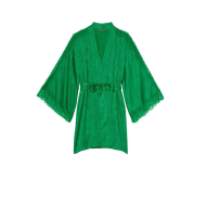 Атласний халат Victoria's Secret Satin Robe Green