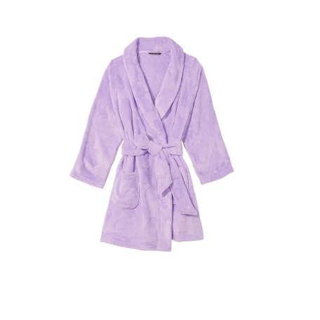 Халат Victoria’s Secret Short Cozy Robe Petal Purple Plush Heart