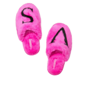 Тапочки Victoria's Secret Closed Toe Faux Fur Slipper Pink 