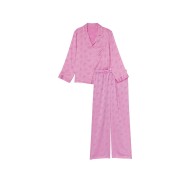 Сатиновая пижама Victoria's Secret Satin Long Pajama Set Lilac