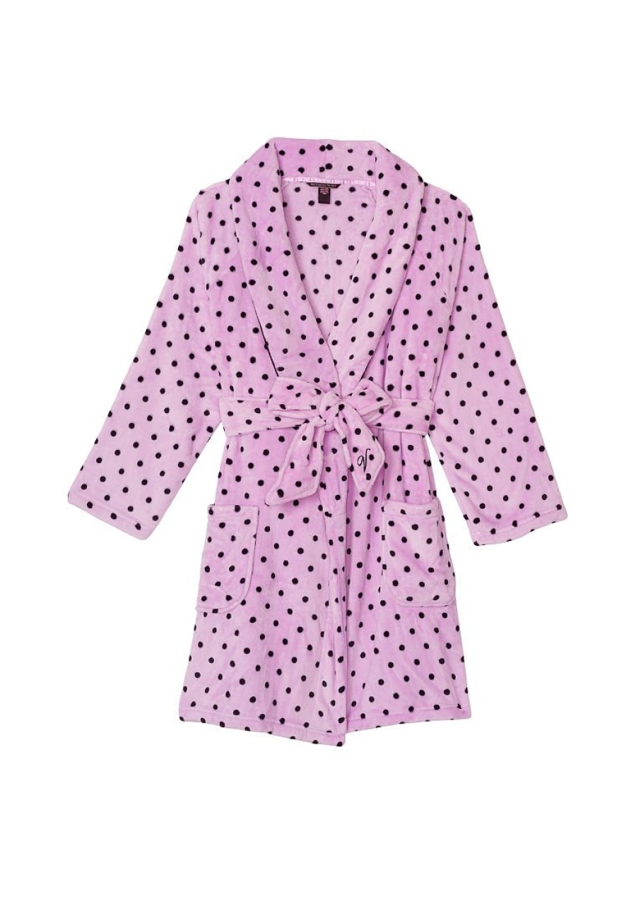 Халат Victoria’s Secret Cozy Plush Short Pink Robe