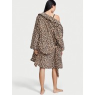 Леопардовий Халат Victoria’s Secret Cozy Plush Short Robe