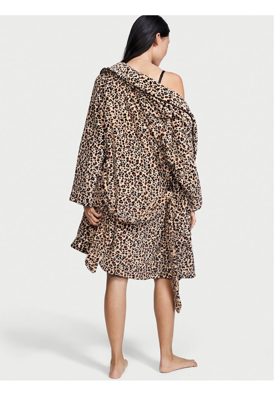 Халат Victoria’s Secret Cozy Plush Short Robe Animal print