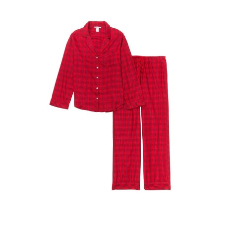 Пижама VS Flannel Long PJ Set красная