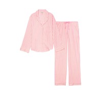 Пiжама в полоску VS Flannel Long PJ Set Pink Stripes