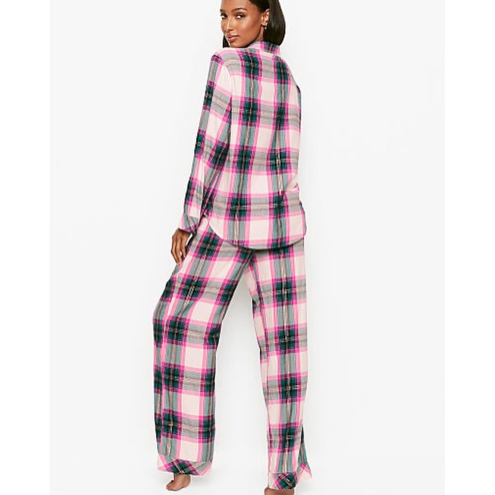  ﻿Фланелевая пижама Виктория Сикрет Flannel Long PJ Set