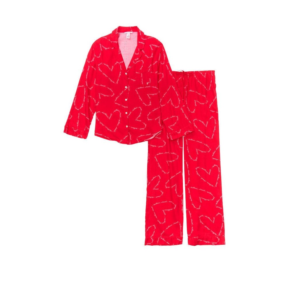 Красная Пижама VS Flannel Long PJ Set