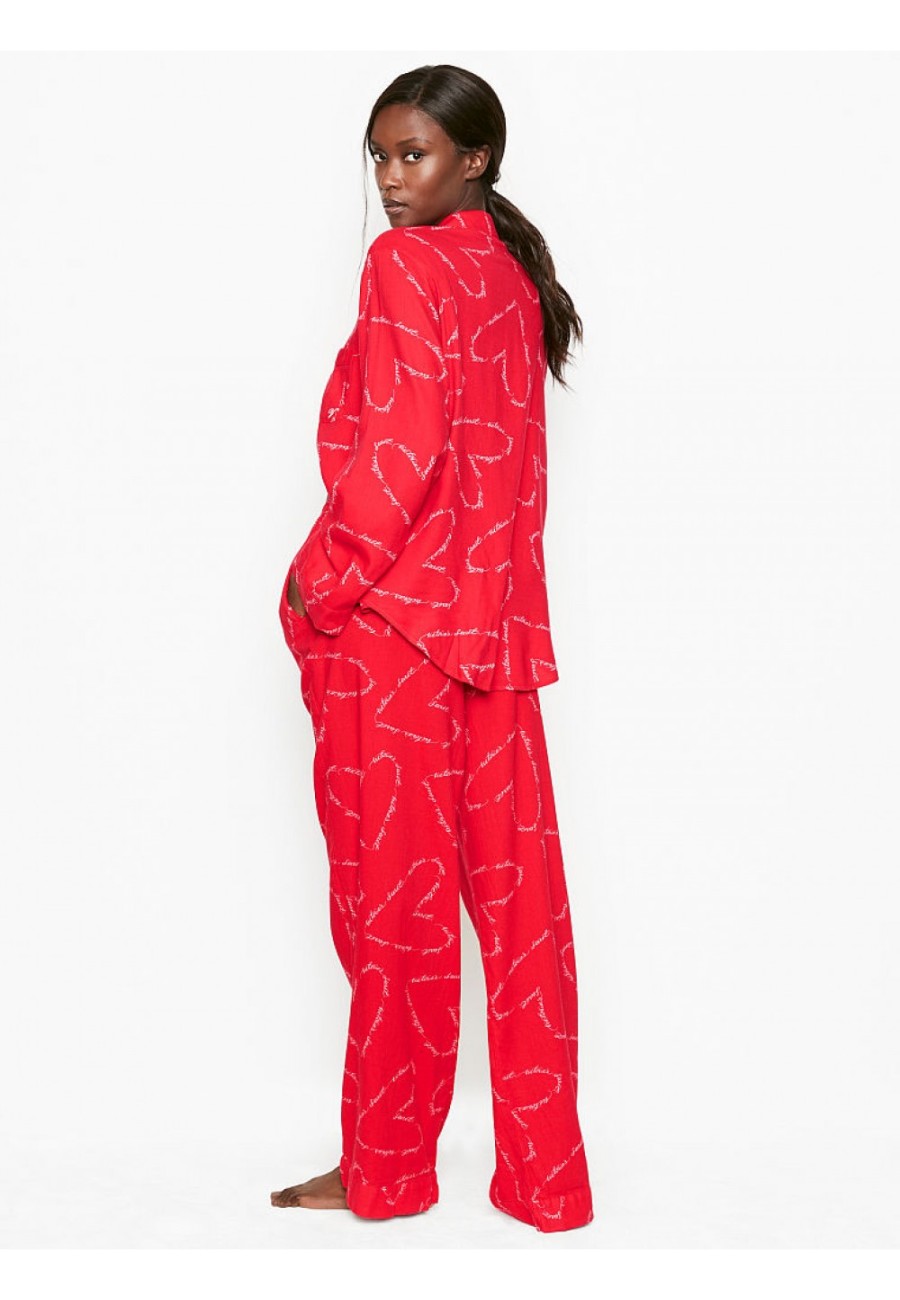 Красная Пижама VS Flannel Long PJ Set