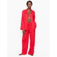 Червона піжама VS Flannel Long PJ Set