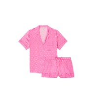 Піжама рожева VS Satin Short PJ Set
